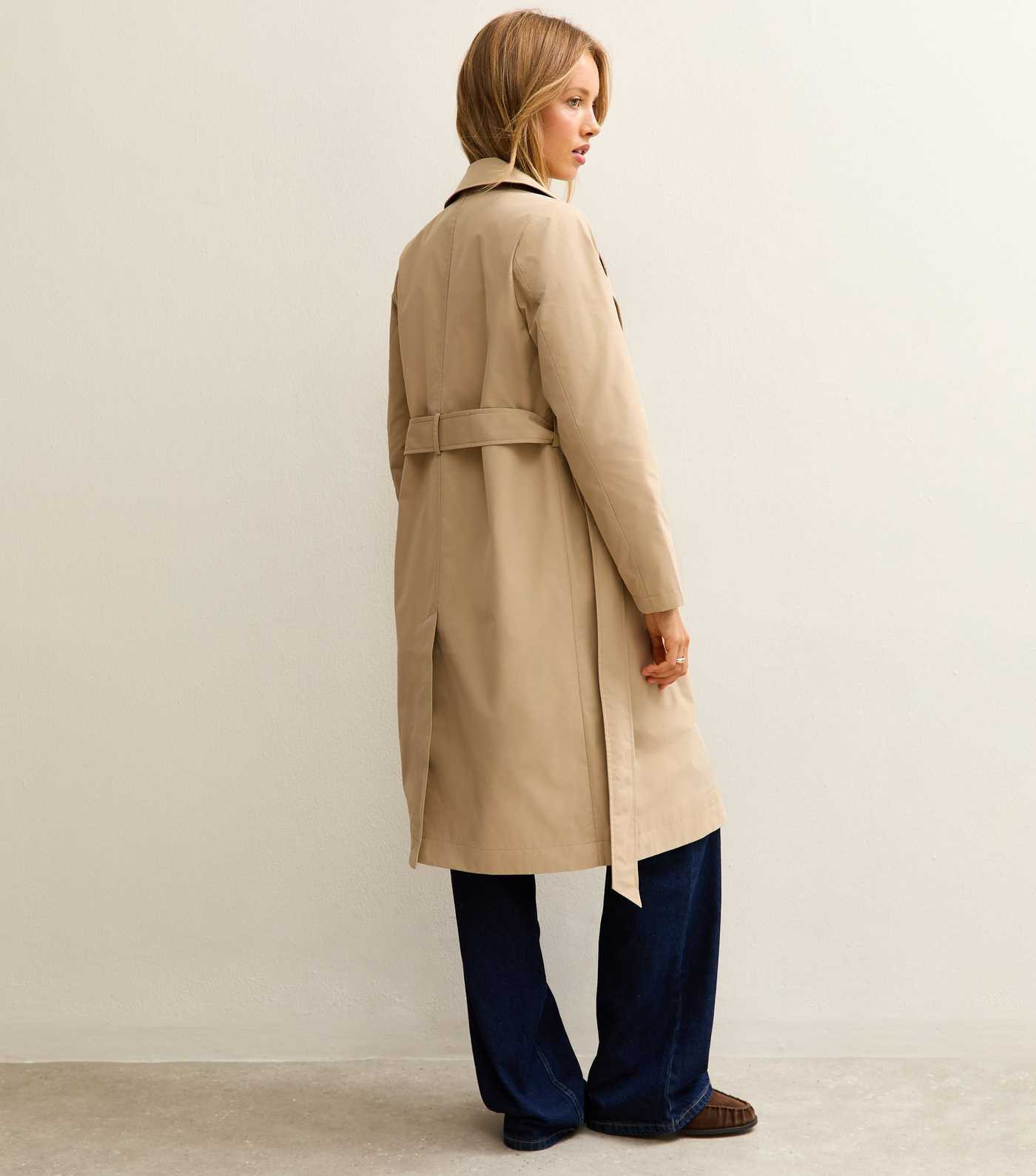 Stone Double Breasted Trench Coat | New Look | New Look (UK)