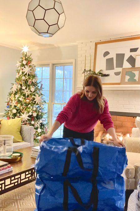 Big blue storage bags for gift organization, Christmas decorations and moving 

#LTKSeasonal #LTKHoliday #LTKGiftGuide