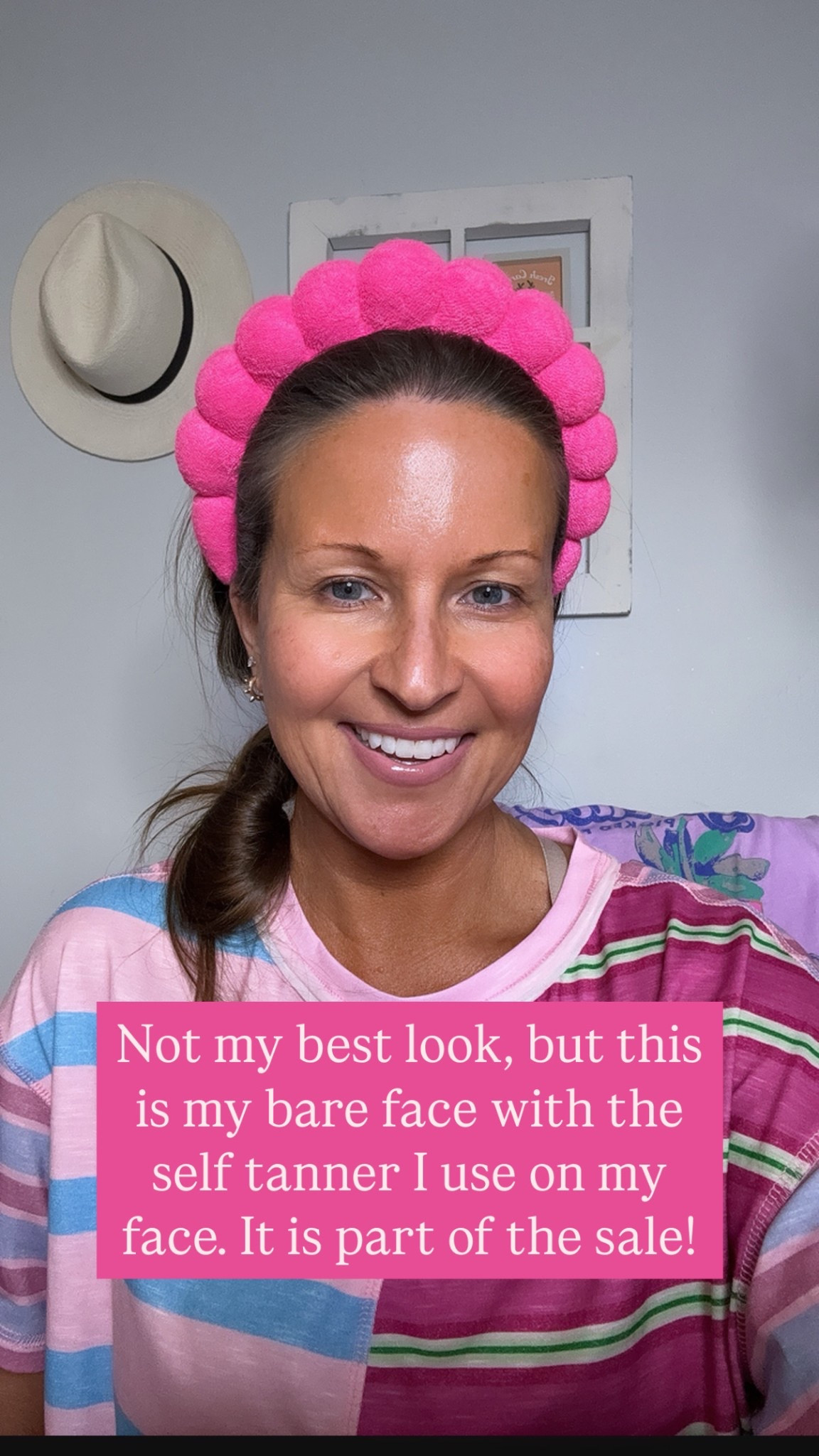 I mix these drops into this moisturizer I have linked and apply at night before bed. This is my bare face after applying it last night. 

Use code SAVEMORE to save on it after you sign up to be a Beauty Insider - which is totally free! 

Self tanner, face tanner, skincare 

#LTKStyleTip #LTKFindsUnder50 #LTKBeauty