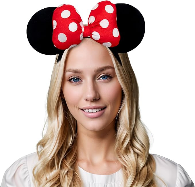 Mouse Ears Headbands Sequin Bow Mouse Ears Glitter Party Decoration Cosplay Halloween Costume for... | Amazon (US)