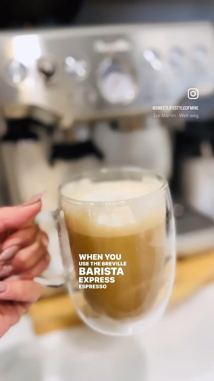 Who knew I’d become a barista in my own home? Love when friends come over and I can craft them a specialty coffee in under one minute! The Breville Barista Express Espresso Machine is an all-in-one espresso machine that grinds beans and turns them into espresso for you! It’s a #1 seller in Espresso Machines on Amazon. Link can be found in my bio in my Amazon Storefront. Or comment LINK and I’ll send you the link myself.

Breville Barista Express, home barista, specialty coffee, espresso machine, Amazon finds, kitchen appliances, coffee lover, quick coffee

#espressomachine #espressobar #baristalife #espresso #brevilleespresso #breville #coffee #coffeemachine #kitchenappliances #amazonfinds #amazonkitchen #amazonfavorites #kitcheninspo

#LTKSaleAlert #LTKU #LTKHome