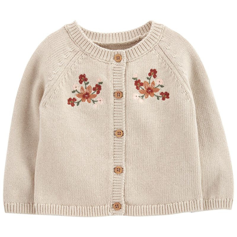 Embroidered Floral Cardigan | Carter's