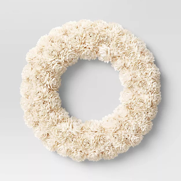 White Shola Wreath - Threshold™ | Target