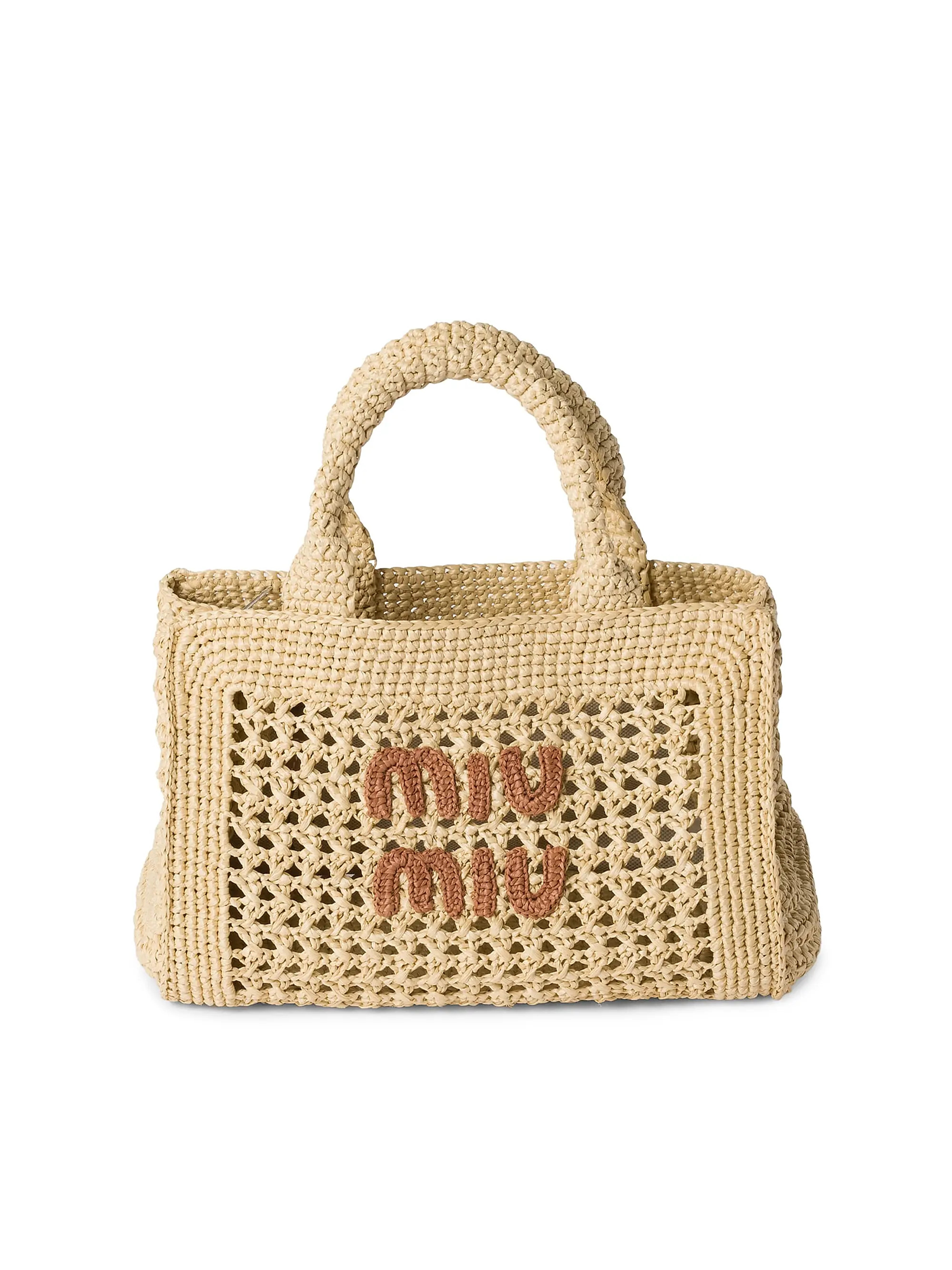 Raffia-Effect Woven Top Handle Bag | Saks Fifth Avenue
