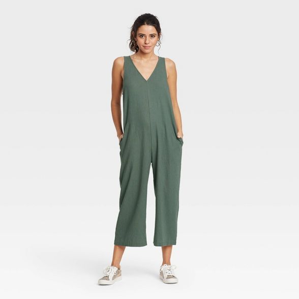 Women's Sleeveless Cropped Jumpsuit - Universal Thread™ | Target