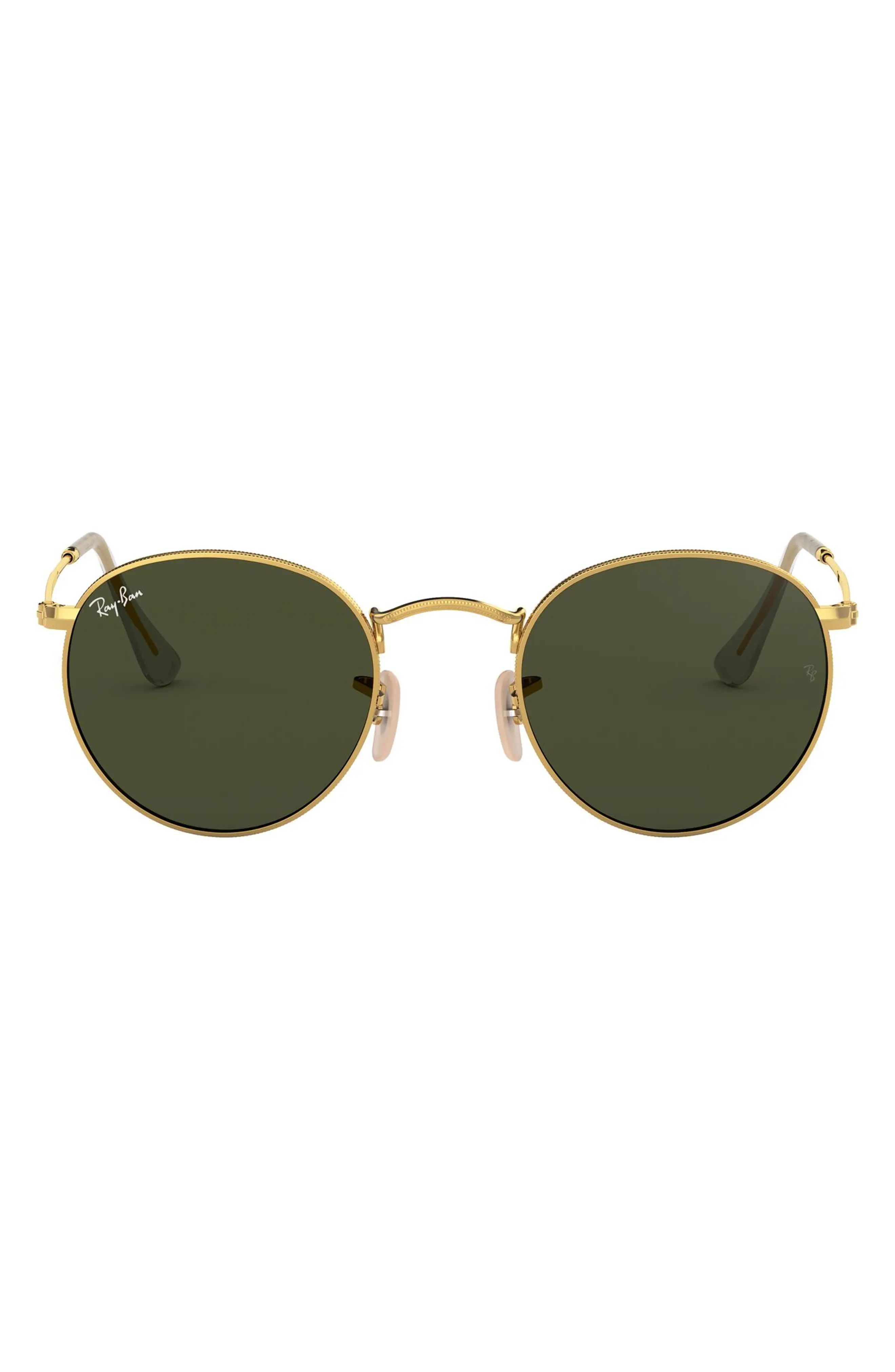 Ray-Ban Legend Collection 47mm Round Sunglasses in Gold at Nordstrom | Nordstrom
