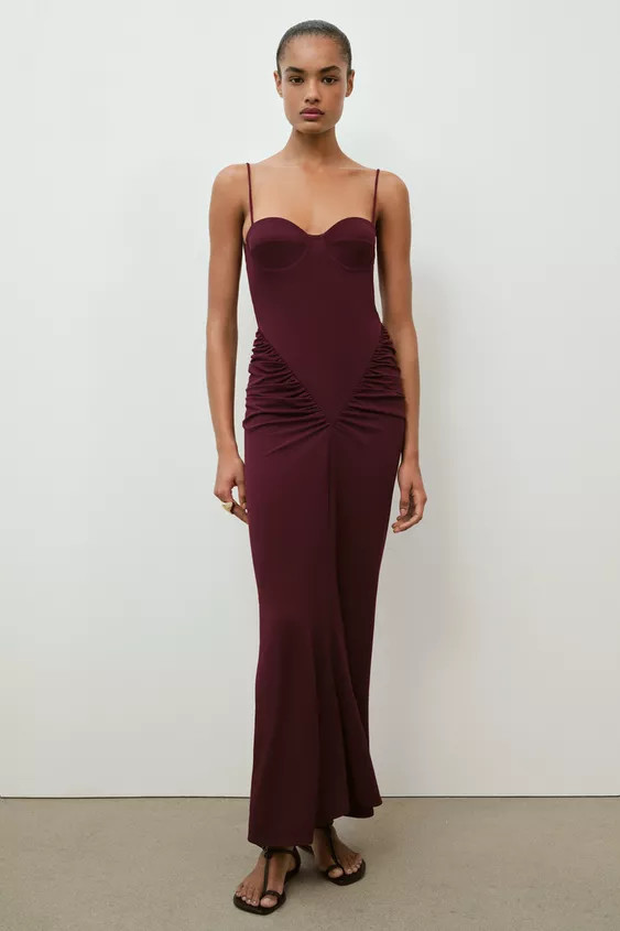 DRAPED BUSTIER DRESS | Zara US