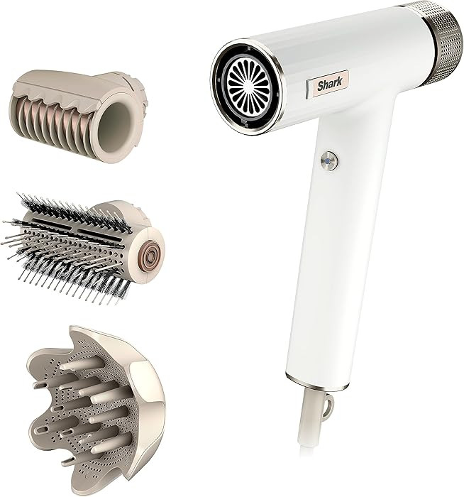 Shark Hair Dryer SpeedStyle RapidGloss Finisher and High-Velocity, Ionic Hair Blow Dryer with IQ ... | Amazon (US)