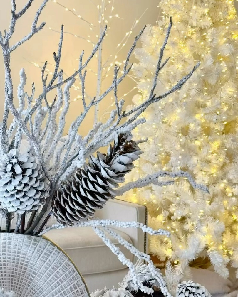 Glowing white christmas tree.

#LTKSeasonal #LTKHoliday #LTKHome