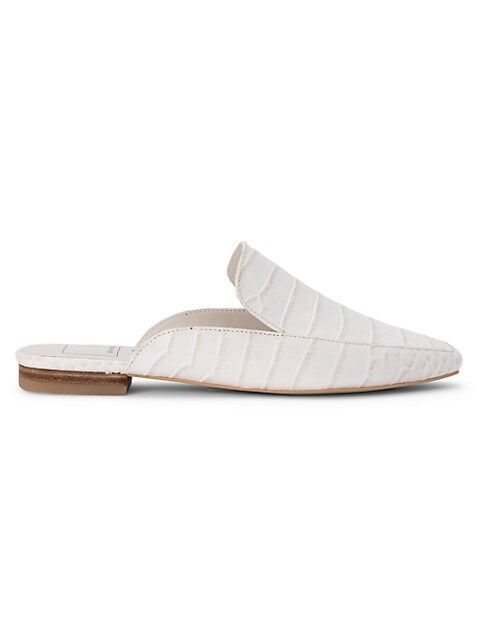 Harmony Croc-Embossed Leather Mules | Saks Fifth Avenue OFF 5TH