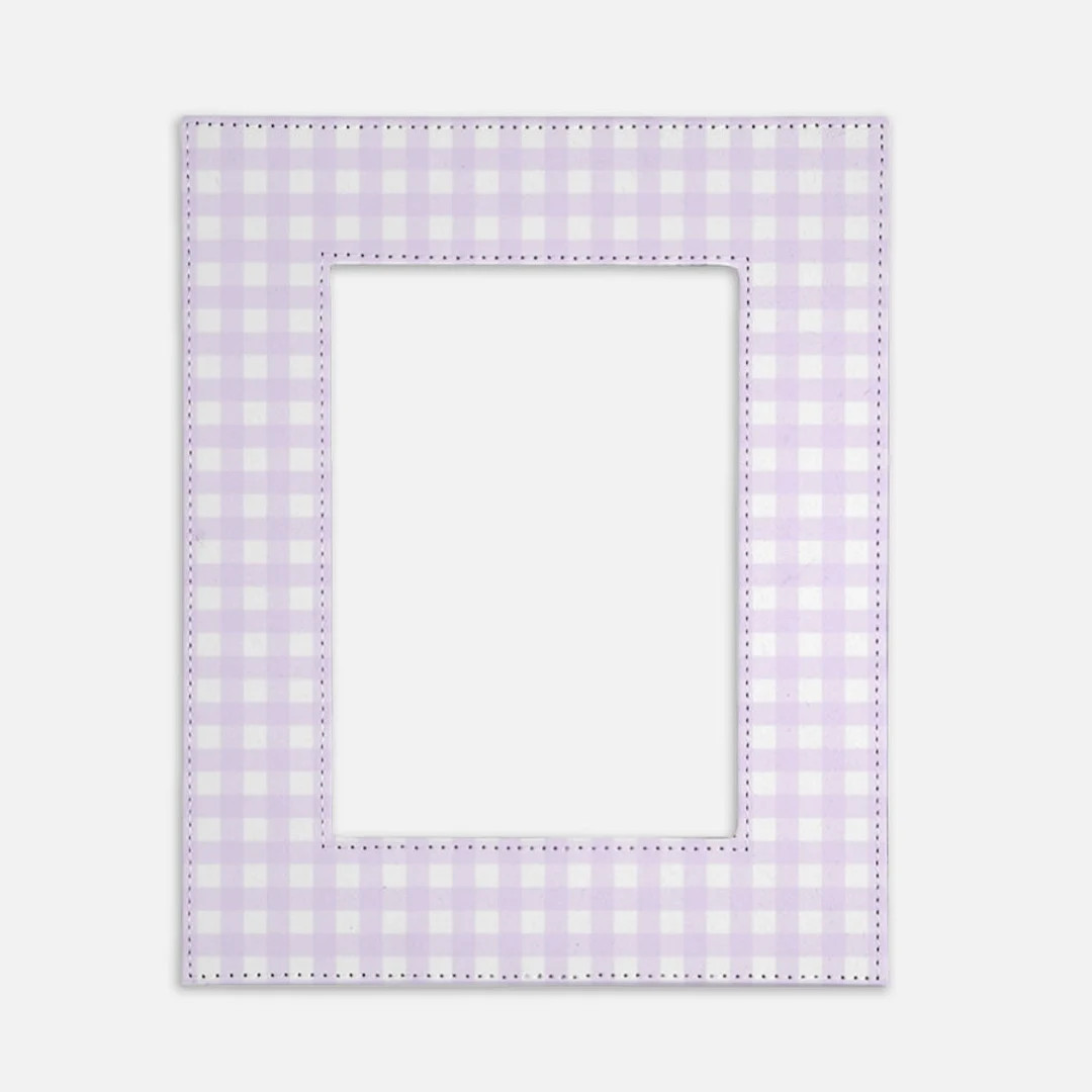 Purple Gingham Photo Frame  Lavender Photo Frame  Easter - Etsy | Etsy (US)
