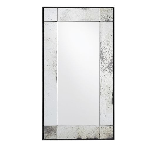 Tribeca Antiqued Glass Rectangular Mirror | Pottery Barn (US)