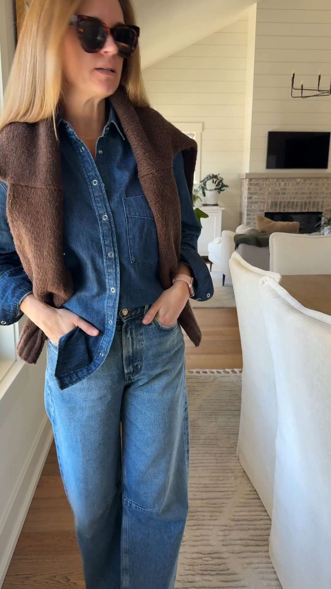 Top size XS
Sweater size XS
Jeans size 24

#LTKdayinmylife #LTKgrwm #LTKootd