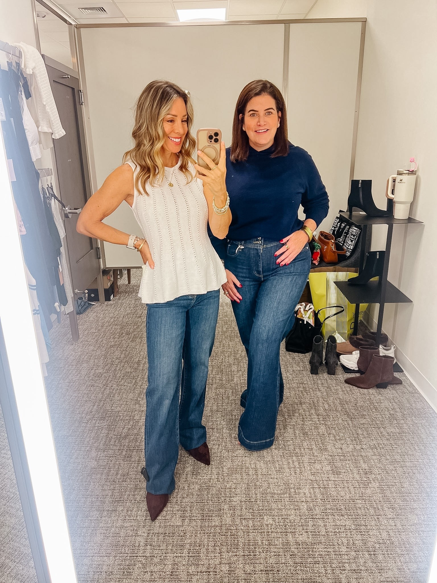 Nordstrom Anniversary Sale 

Megan – Top Fit: XS | Jeans Fit: 25

Ali-Shaun – Top Fit: Large | Jeans Fit: 10P

#LTKOver40 #LTKSaleAlert #LTKSeasonal