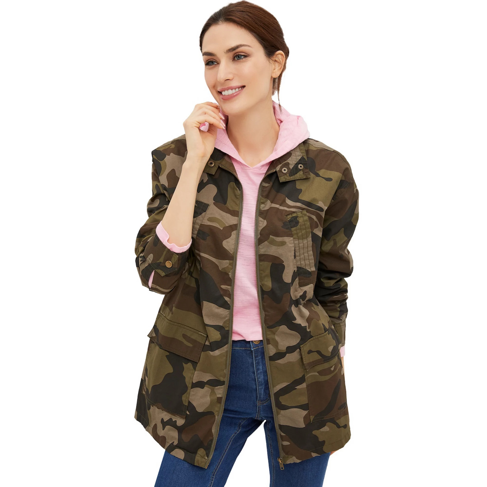 ellos Plus Size Camo Utility Jacket | Kohl's