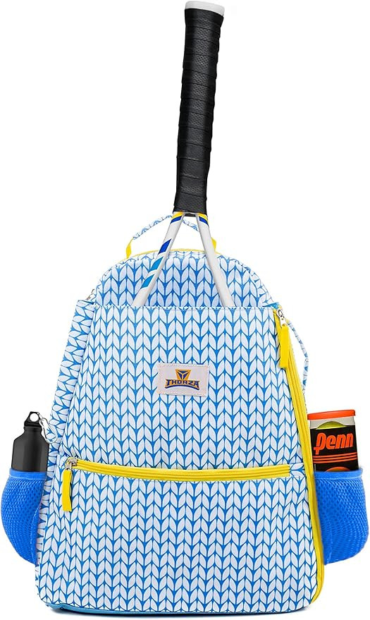 Tennis Backpack for Women – Lightweight Tennis Racket Bag Stores 2 Rackets, Balls, and Sports G... | Amazon (US)