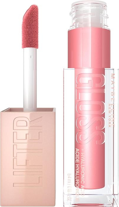 Maybelline Lifter Gloss, Hydrating Lip Gloss with Hyaluronic Acid, High Shine for Plumper Looking... | Amazon (US)