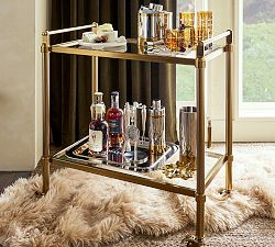 Everson Metal Bar Cart (31.5") | Pottery Barn (US)