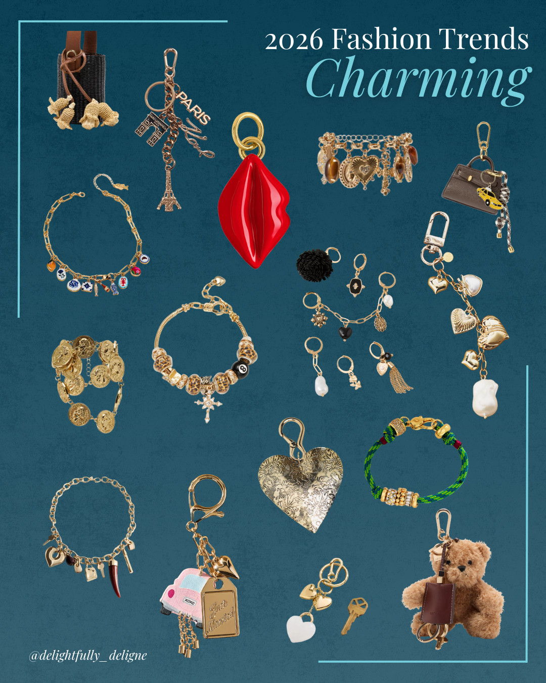 Charm details shape the 2026 accessory direction, blending nostalgia with modern styling. 

 #LTKootd #LTKSeasonal #LTKOver40