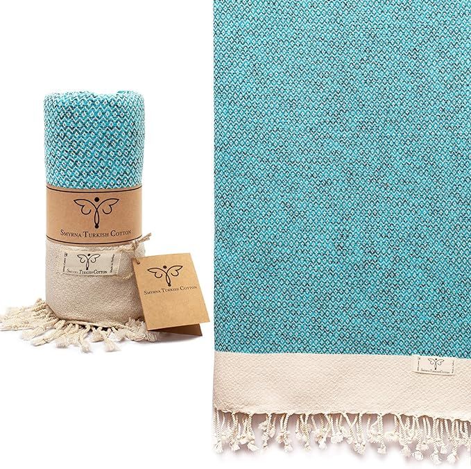 Smyrna Vintage Series Original Turkish Beach Towel | 100% Cotton, Prewashed, 37 x 71 Inches | Tur... | Amazon (US)