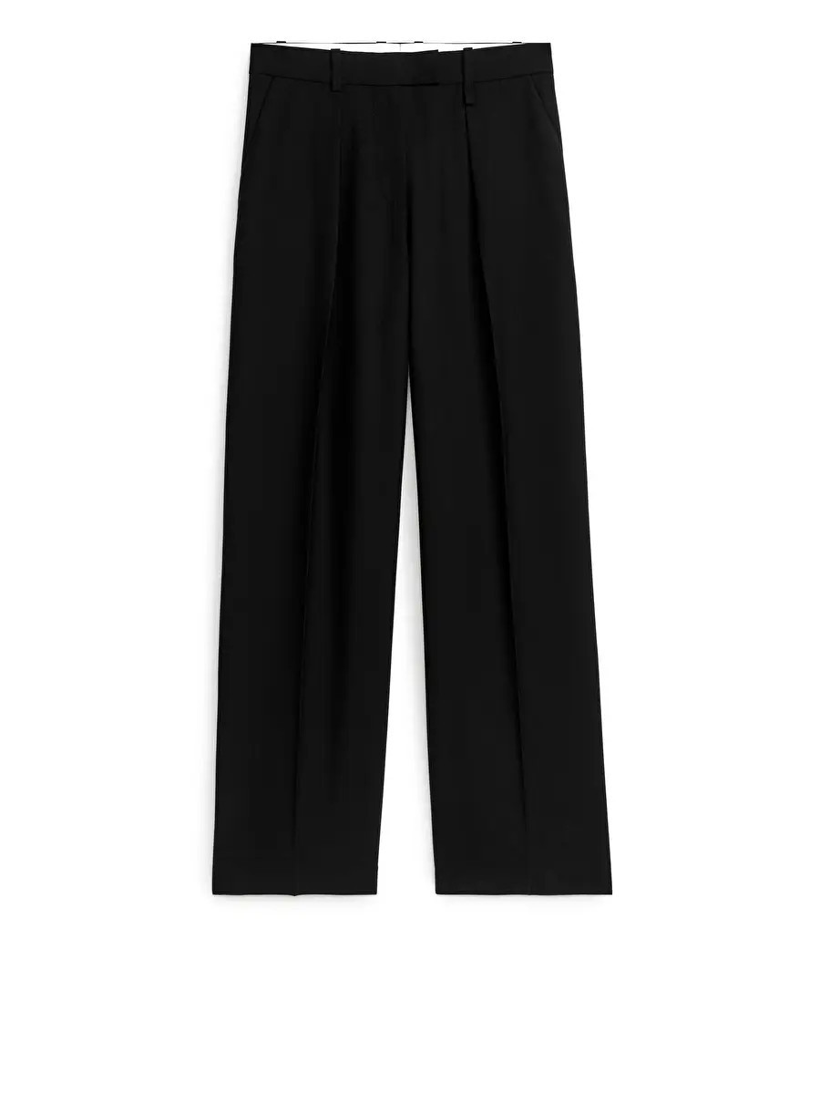 Wool Blend Twill Trousers | ARKET (US&UK)