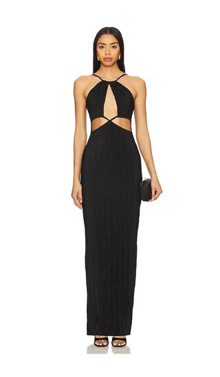 Nookie Desiree Cut Out Maxi Dress in Black. - size M | Revolve Clothing (Global)