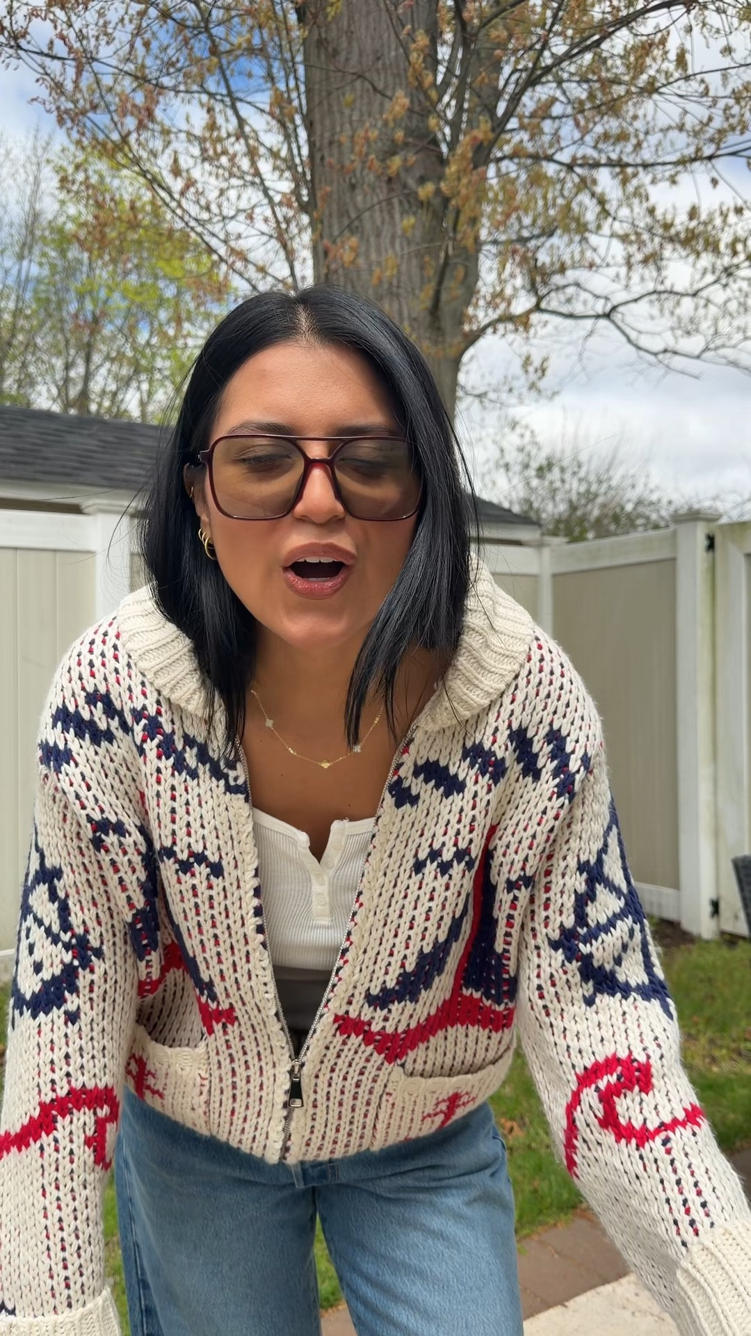 The main character is this cardigan 😍❤️💙

#LTKootd