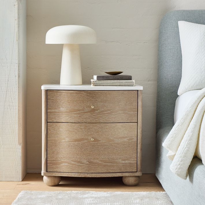 Clementine Marble Nightstand (22") | West Elm (US)