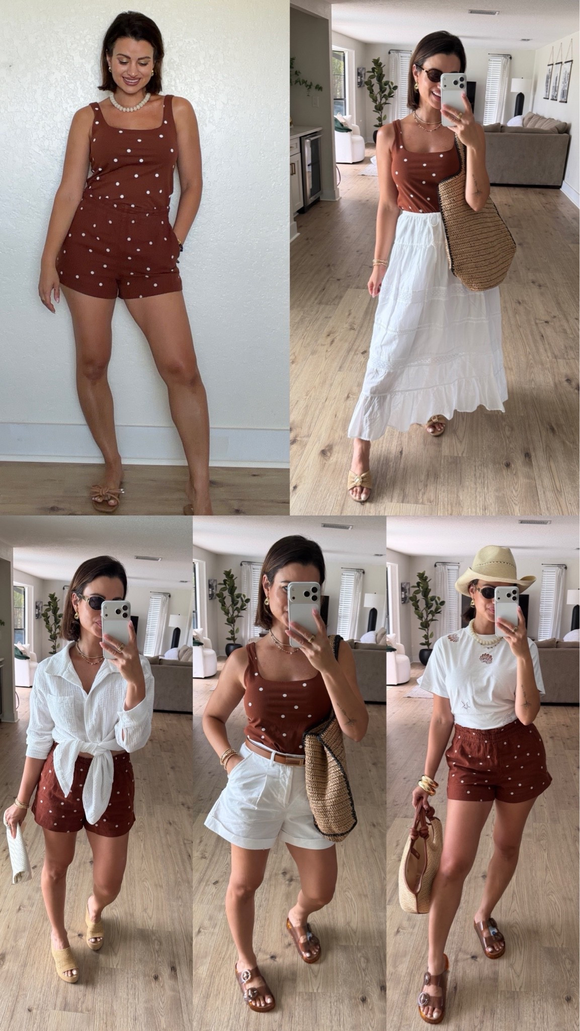 One set, endless possibilities 🤎✨

This Target polka dot set might look like one outfit, but it turned into FIVE completely different looks. From vacation days and brunch dates to casual weekends, this is exactly why I love investing in versatile pieces that can be mixed and matched.

Which look is your favorite? 1, 2, 3, 4, or 5? 👇

Summer sets
Vacation outfits 
Summer outfit
Beach vacation 
Europe outfits

#LTKootd #LTKgrwm #LTKSeasonal