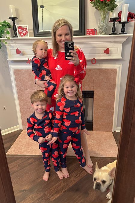 I sized up to a large in these pjs for extra length. The kids are wearing a 6, 4 and 12m. 

Valentine’s Day, matching pajamas, vday, kids pajamas, baby’s pajamas, toddler pajamas, Target style 

#LTKSeasonal #LTKFind #LTKkids
