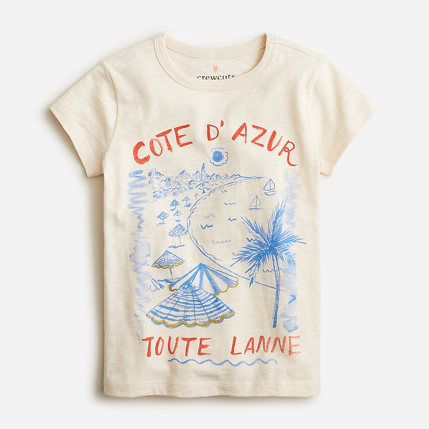 Kids' seaside graphic T-shirt | J. Crew US