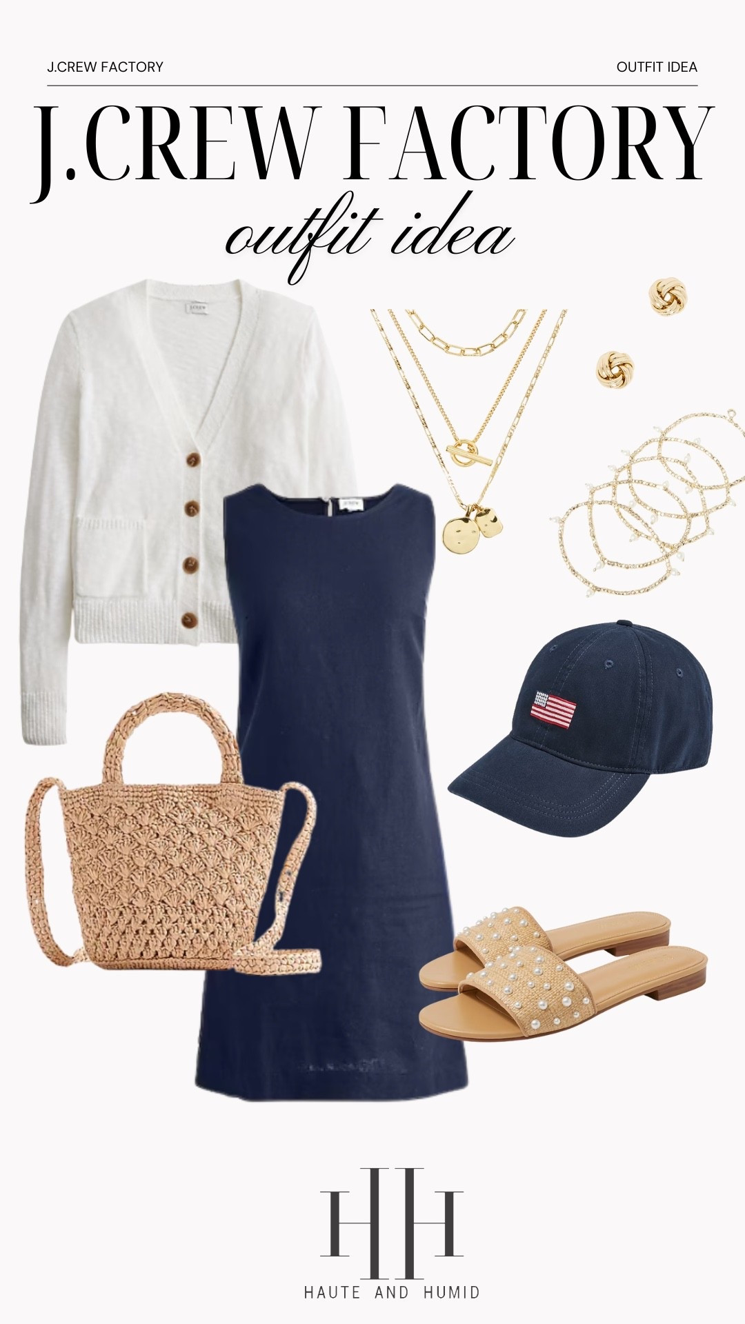 Need an outfit idea for today? Try a navy dress with a white cardigan draped around your shoulders! A cute American flag hat to bring the outfit together 

#LTKSaleAlert #LTKSeasonal #LTKStyleTip