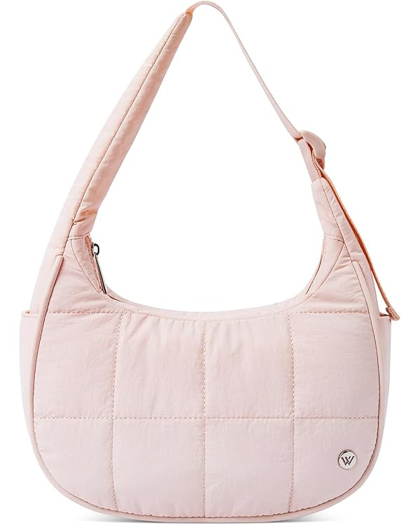 WESTBRONCO Small Puffer Crescent Shoulder Bag for Women, Nylon Quilted Shoulder Purses, Puffy Han... | Amazon (US)