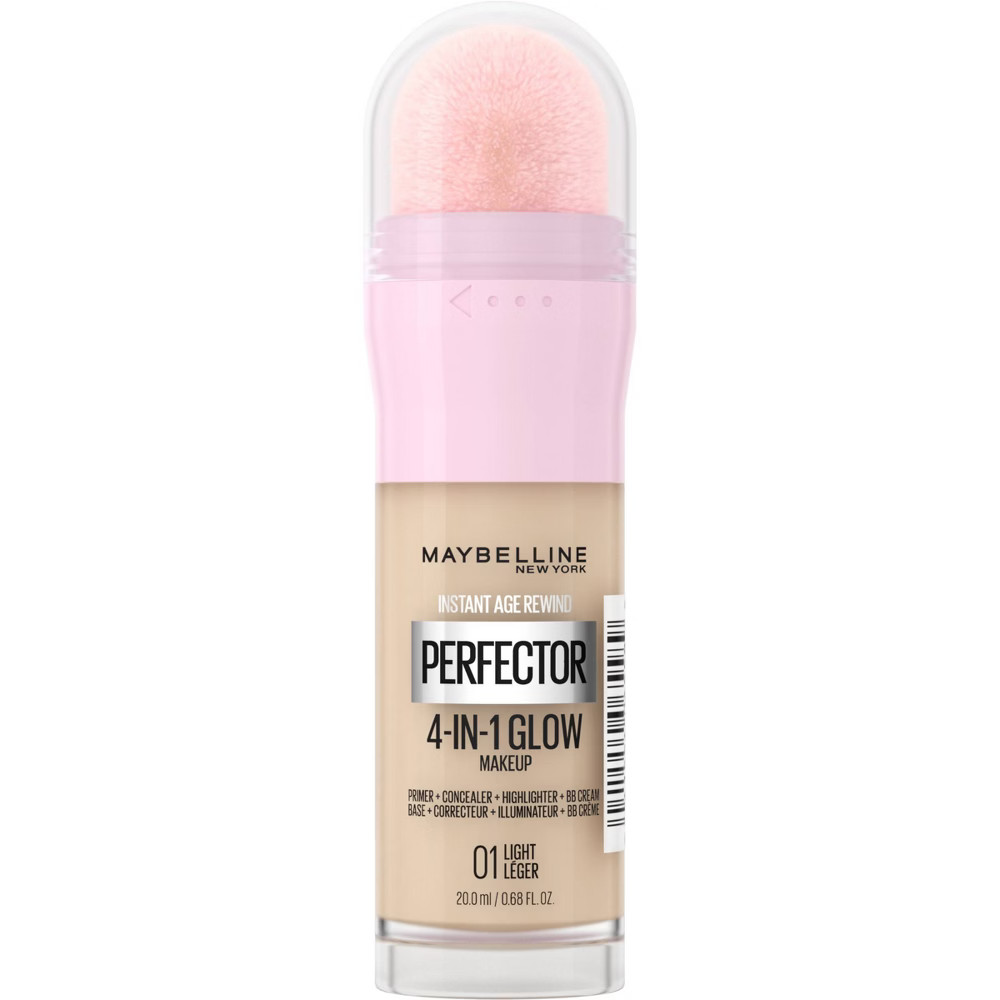 Maybelline Instant Age Rewind Instant Perfector 4-in-1 Glow Foundation Makeup - 01 Light - 0.68 fl o | Target