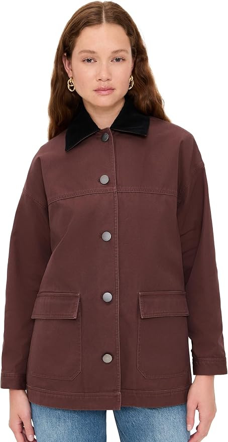 LE BOP Women's Dree Mid- Length Oversized Barn Jacket | Amazon (US)