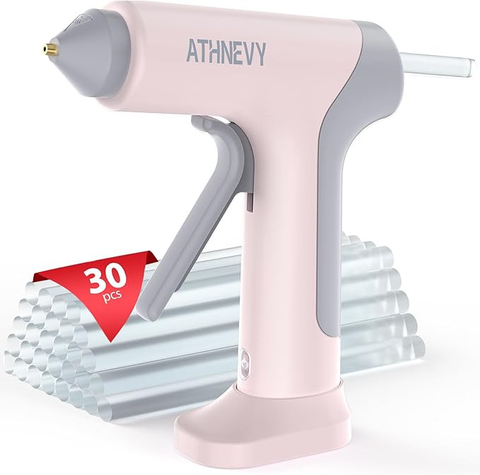 Cordless Hot Glue Gun, 4V 10s Fast Preheat, 30×7mm Glue Sticks, USB-C, 2Ah | Smart Temp Control,... | Amazon (US)