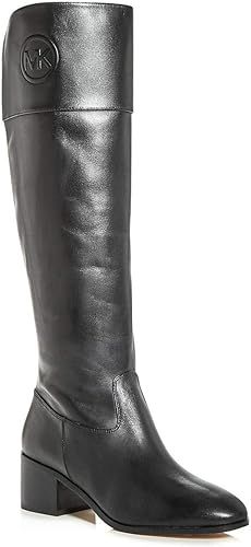 MICHAEL Michael Kors Womens Dylan Leather Knee-High Boots Black 5 Medium (B,M) | Amazon (CA)