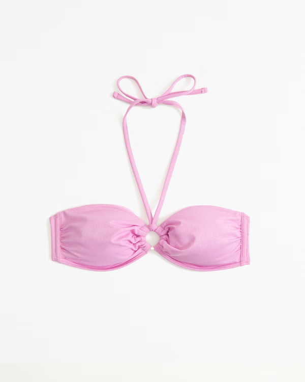 Halter O-Ring Bralette Swim Top | Abercrombie & Fitch (US)