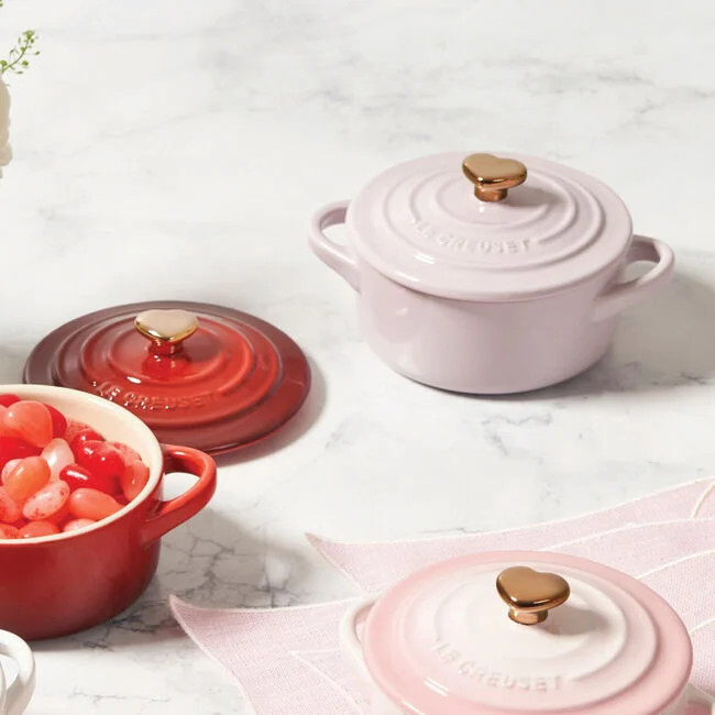 Mini Cocotte with Gold Heart Knob | Le Creuset
