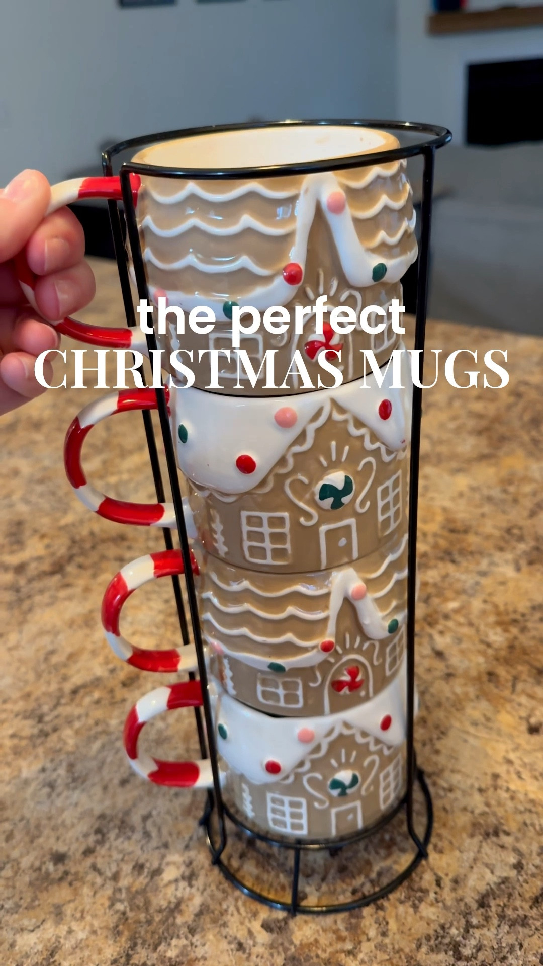 A set of 4 Christmas mugs that would make the perfect decoration to add to your coffee bar for the holidays! 🎄🎅🏽☕️

#LTKHoliday #LTKSeasonal