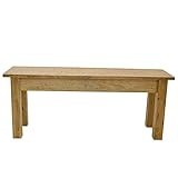 Golden Oak Farmhouse Bench | Amazon (US)
