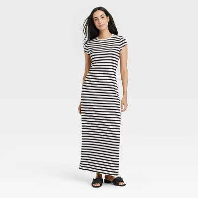 Women's Short Sleeve Knit Maxi Dress - A New Day™ | Target