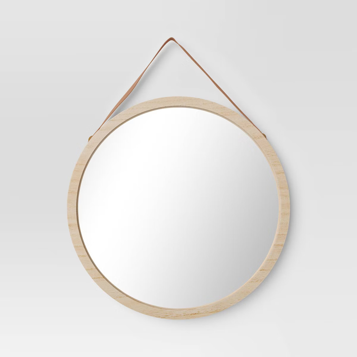13" x 10" Hanging Mirror Light Brown - Threshold™ | Target