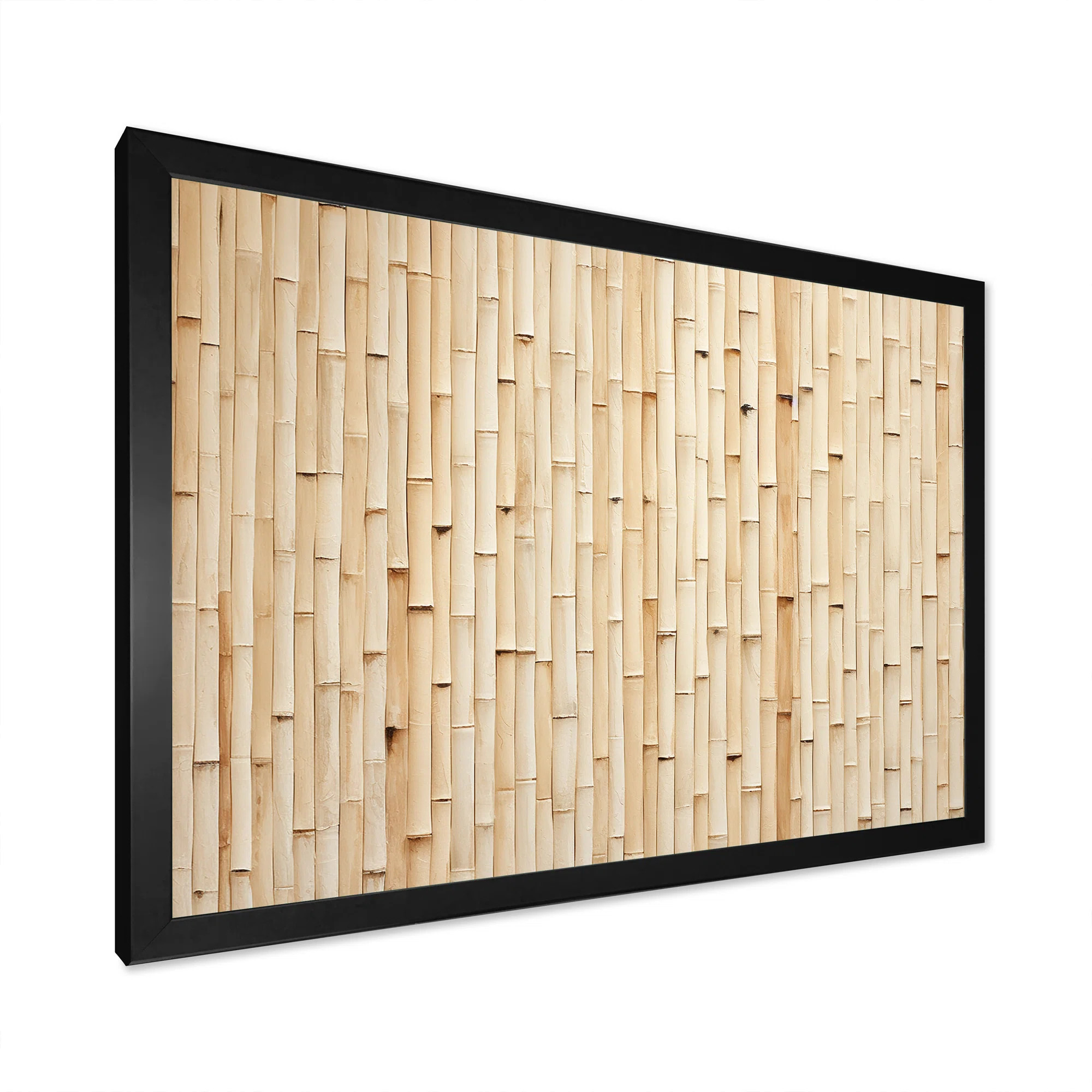 Minimalism Beige Bamboo Serenity - Bamboo Wall Art | Wayfair North America
