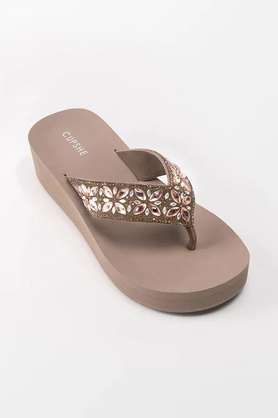 Peace Brown Sandals | Cupshe