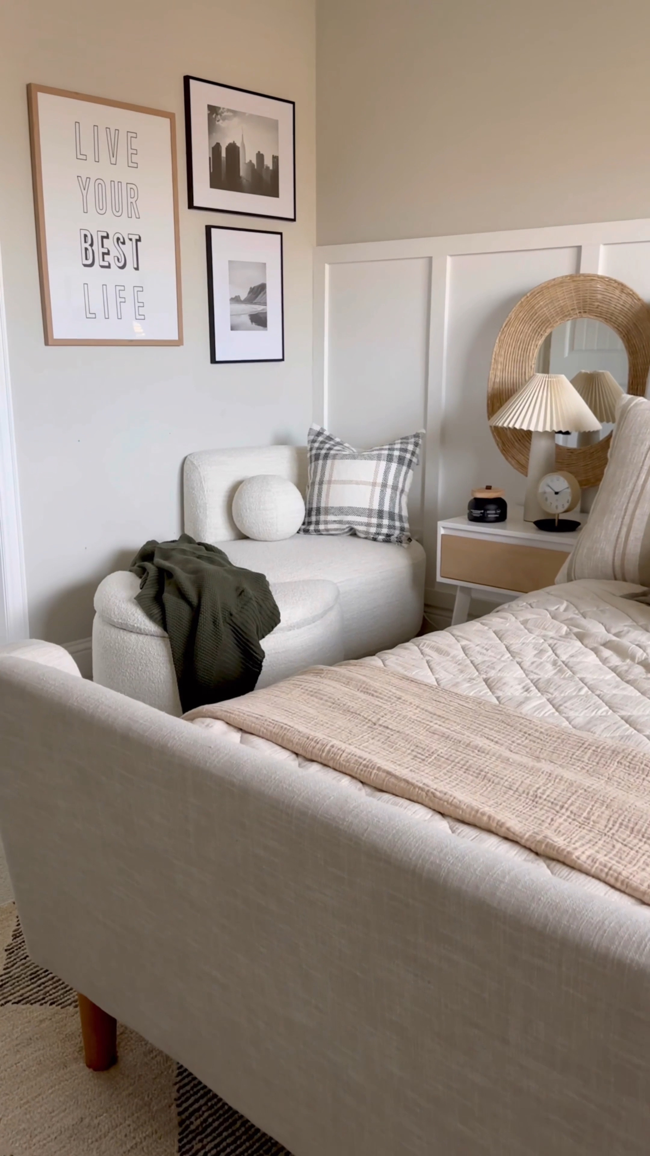 Walmart has so many cute bedroom finds like this lounge chair with storage, quilt and accessories. Love that everything is neutral and versatile!

#LTKMostLoved #LTKWatchNow #LTKHome