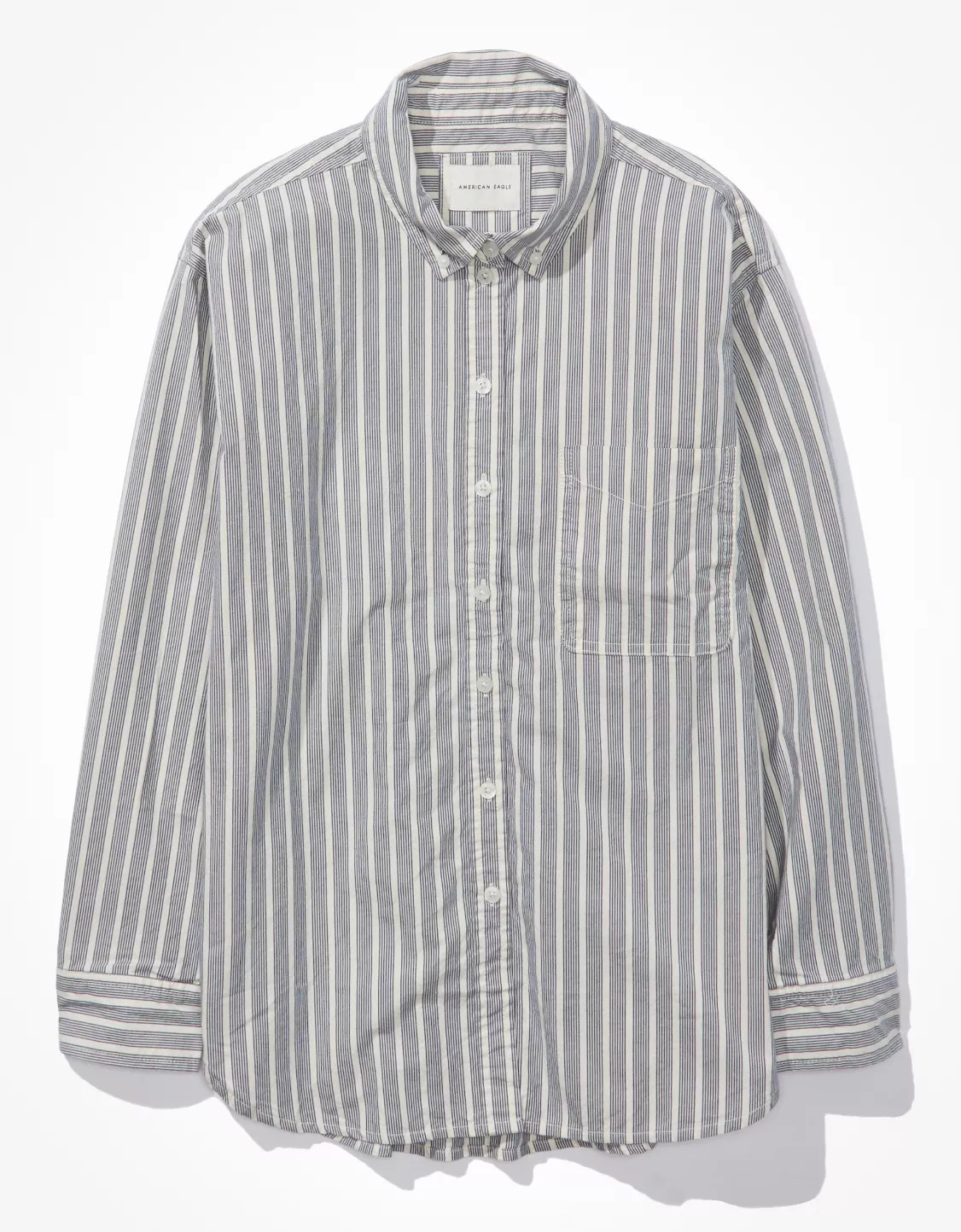 AE Oversized Oxford Button-Up Shirt | American Eagle Outfitters (US & CA)