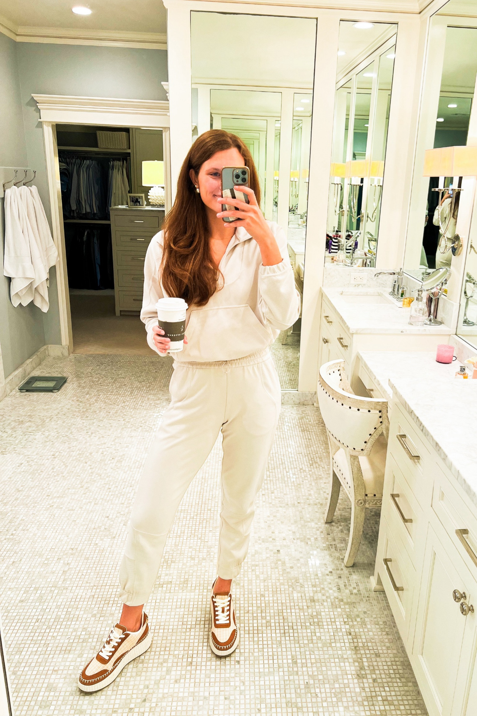 Perfect comfy & cozy Sunday matching set!! The Softstream fabric is just the best🤍 fall fashion, fall outfit, airport outfit, athleisure, lounge, loungewear, work from home 

#LTKstyletip #LTKfitness #LTKSeasonal