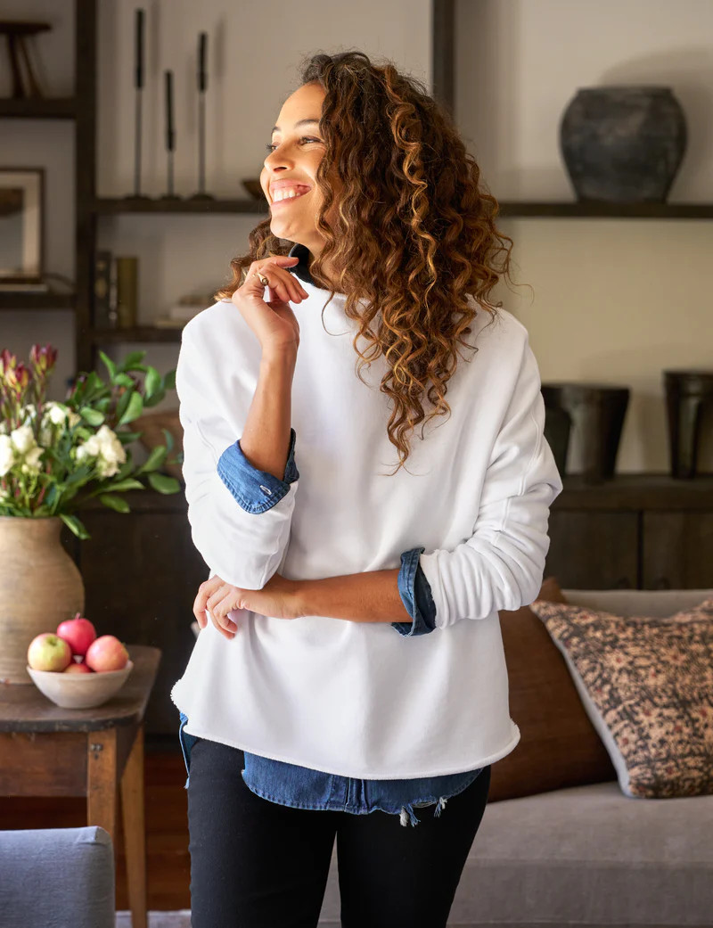 EFFIE White, Triple Fleece | Frank & Eileen