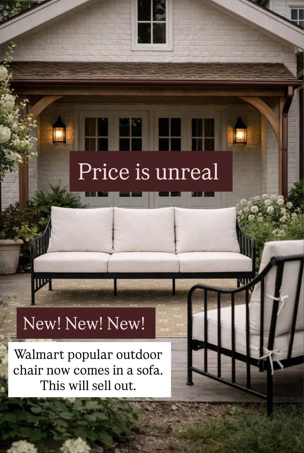 Better Homes & Gardens Ventura Outdoor Wicker Sofa, Beige $397.00 | Walmart (US)